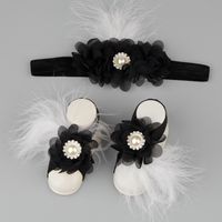 Baby Children Chiffon Flower Head Flower Foot Flower Footband Wholesale Nihaojewelry sku image 7