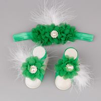 Baby Children Chiffon Flower Head Flower Foot Flower Footband Wholesale Nihaojewelry sku image 12