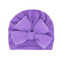 Sombreros Para Niños Moda Doble Bowknot Pullover Cap Color Sólido Al Por Mayor Nihaojewelry sku image 9