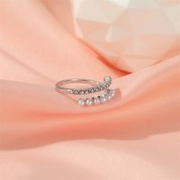Baroque Pearl Ring Simple Literary Design Sense Opening Ring Wholesale Nihaojewelry main image 6