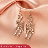 Retro Spider Plating Alloy Artificial Gemstones Earrings main image 4