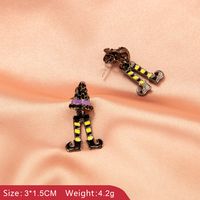 Retro Spider Plating Alloy Artificial Gemstones Earrings sku image 4