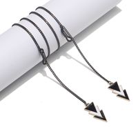Fashion Simple Black Triangle Pendant Sunglasses Hanging Chain Wholesale Nihaojewelry main image 2