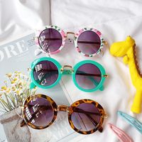 New Fashion Children's Sunglasses Anti-ultraviolet Radiation Round Glasses Wholesale Nihaojewelry main image 5