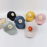Children's Daisy Sun Flower Baseball Cap Korean Hip-hop Solid Color Cap Wholesale Nihaojewelry main image 6
