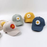 Children's Daisy Sun Flower Baseball Cap Korean Hip-hop Solid Color Cap Wholesale Nihaojewelry main image 4