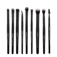 Hot Sale 9 Man-made Fiber Make-up Brushes Black Wooden Handle Eyeshadow Brush Set Beauty Tools sku image 2