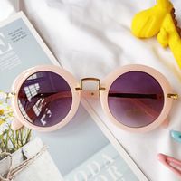 New Fashion Children's Sunglasses Anti-ultraviolet Radiation Round Glasses Wholesale Nihaojewelry sku image 1