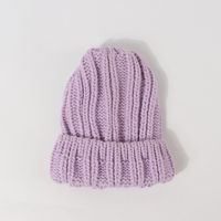 Thick Thread Woolen Hat Children's Knitted Hat Candy Color Solid Color Pullover Cap Wholesale Nihaojewelry sku image 2