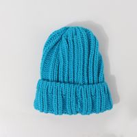 Thick Thread Woolen Hat Children's Knitted Hat Candy Color Solid Color Pullover Cap Wholesale Nihaojewelry sku image 4
