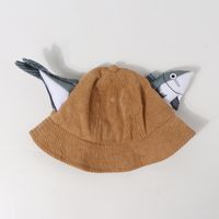 Salted Fish Thick Corduroy Fisherman Hat Children's Hat New Basin Hat Wholesale Nihaojewelry sku image 3