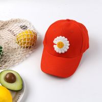 Kinder Daisy Sunflower Baseball Mütze Ins Internet Internet-promi Koreanische Version Von Jungen Und Mädchen Hip Hop Einfarbige Kappe Sonnenhut sku image 1