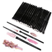 Zoreya Zorya Schwarz Klassisch 4 Stück Kunstfaser Schwarz Holzgriff Make-up Pinsel Set main image 2