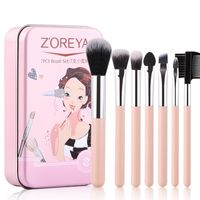 7 Pointed Tail Handle Makeup Brush Set Beginner Portable Fiber Hair Full Set Of Beauty Tool Brushes main image 1