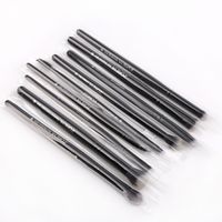 Hot Sale 9 Man-made Fiber Make-up Brushes Black Wooden Handle Eyeshadow Brush Set Beauty Tools main image 5