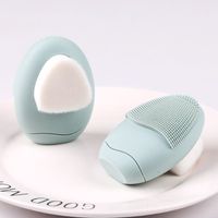 Pebbles Double-sided Soft Haired Silicone Face Wash Artifact Deep Cleansing Facial Brush main image 2