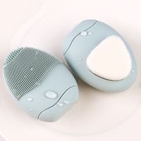 Pebbles Double-sided Soft Haired Silicone Face Wash Artifact Deep Cleansing Facial Brush main image 3