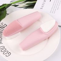 Double-sided Soft Haired Silicone Face Wash Artifact Deep Cleansing Facial Brush main image 1