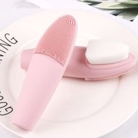 Double-sided Soft Haired Silicone Face Wash Artifact Deep Cleansing Facial Brush main image 5