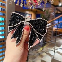 The New Korean Crystal Flashing Diamond Bow Hairpin   Wholesale main image 3
