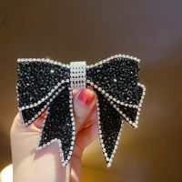 The New Korean Crystal Flashing Diamond Bow Hairpin   Wholesale main image 5