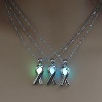 Hot-selling Halloween Simple Hollow Luminous Tie Pendant Necklace Wholesale Nihaojewelry main image 3