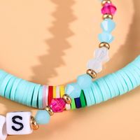 New Ethnic Alphabet Crystal Bead Hot-selling Handmade Color Beaded Bracelet main image 6