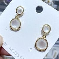 925 Silver Needle Opal White Flower Earrings Wholesale Nihaojewelry main image 1