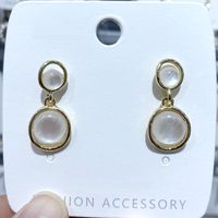 925 Silver Needle Opal White Flower Earrings Wholesale Nihaojewelry main image 6