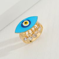 Anillo De Ojo De Diablo De Borla De Goteo De Ojo Azul Turco Al Por Mayor main image 1