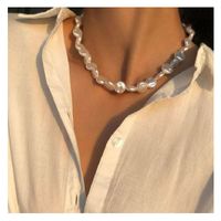 Koreanische Version Des Temperaments Persönlichkeit Alien Perle Schlüsselbein Kette Halskette Damen Europäischen Und Amerikanischen Stil Mode Halskette 15210 main image 1