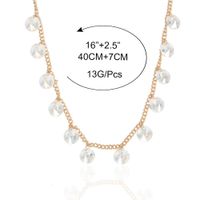 Fashion All-match Alloy Rhinestone Clavicle Chain Necklace Simple Jewelry For Women main image 6