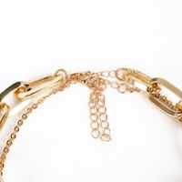 Fashion Oval Link Buckle Retro Punk Style Thick Clavicle Chain Necklace main image 5