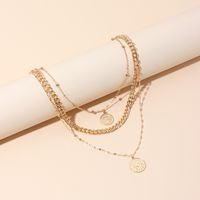 Fashion Multi-layered Wearing Medal Devil's Eye Tag Clavicle Necklace For Women main image 1