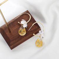 Korean Fashion Flower Earrings Simple And Exquisite Earrings Wholesale Nihaojewelry main image 1