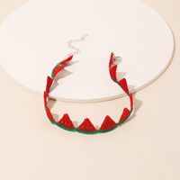 Korea Sweet Fruit Polyester Ethnic Style Pineapple Choker Short Wild Clavicle Chain Necklace main image 5