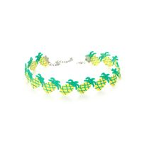 Korea Sweet Fruit Polyester Ethnic Style Pineapple Choker Short Wild Clavicle Chain Necklace main image 6