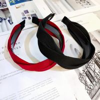 Neues Koreanisches Stirnband All-match Crossover-stoff-haarschmuck Stirnband Einfaches Und Modisches Druck Haar Damen Kopfschmuck Temperament Haarkarte main image 5