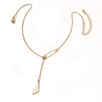 Fashion Trendy Brand Hip-hop Irregular Geometric Pattern Alloy Pendant Necklace For Women Jewelry Wholesale main image 6
