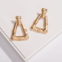 New Fashion Trendy Retro Exaggerated Bamboo Women's Earrings For Women main image 4