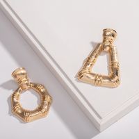 New Fashion Trendy Retro Exaggerated Bamboo Women's Earrings For Women main image 5