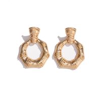 New Fashion Trendy Retro Exaggerated Bamboo Women's Earrings For Women main image 6