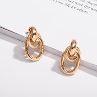 Korea's Metal Multi-circular Wild Three-dimensional Geometric Punk Earrings For Women main image 5