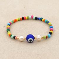 Simple Color Rice Beads Fashion Ethnic Style Natural Freshwater Pearl Handmade Bracelet For Women main image 5