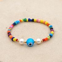 Simple Color Rice Beads Fashion Ethnic Style Natural Freshwater Pearl Handmade Bracelet For Women main image 4
