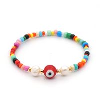 Cuentas De Arroz De Color Simple Moda Estilo Étnico Perla De Agua Dulce Natural Pulsera Hecha A Mano Para Mujer main image 3