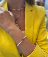 Nischen Leichte Luxus Barock Natürliche Süßwasser Perlen Mode All-match Regenbogen Miyuki Reis Perlen Armband main image 1