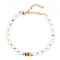Fashion Niche Baroque Natural Freshwater Pearl Wild Rainbow Imported Miyuki Rice Bead Bracelet main image 6