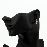 Cross-border Sold Jewelry European Punk Simple Circle Small Earrings Moon Earclip Earrings Female   Hot Sale main image 6