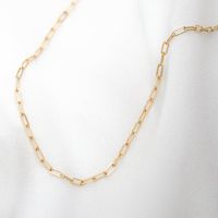 Fashion Hot-saling 316l Titanium Steel Chain Gold Plated Clavicle Chain Necklace For Women main image 3